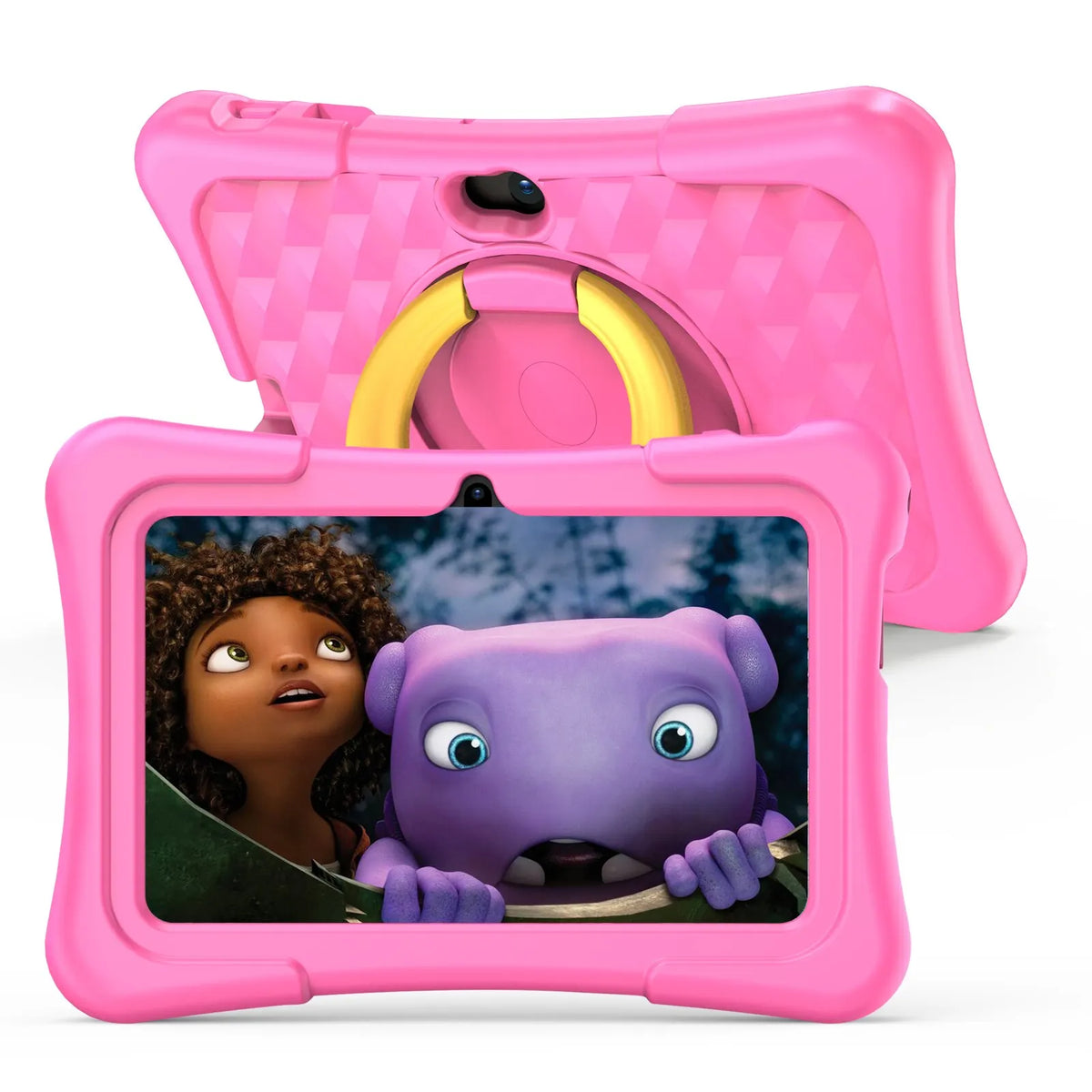 Tableta PRITOM para Niños de 7 Pulgadas, Android 13, 32 GB, WiFi, Bluetooth, Cámara Dual, Software Educativo Instalado, con Funda Protectora