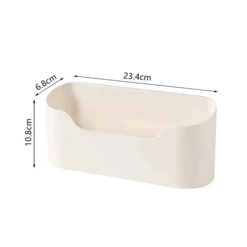 Estante de almacenamiento adhesivo montado en la pared para cocina, caja de almacenamiento multifuncional para puerta de armario, estante para cajón debajo del fregadero, organizador de baño