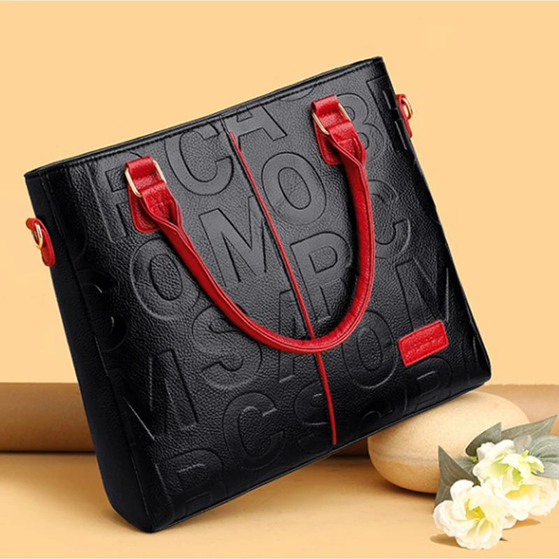 Bolsos cruzados informales de cuero PU para mujer, bolso de mano de diseñador de lujo, bolso de hombro de viaje de gran capacidad