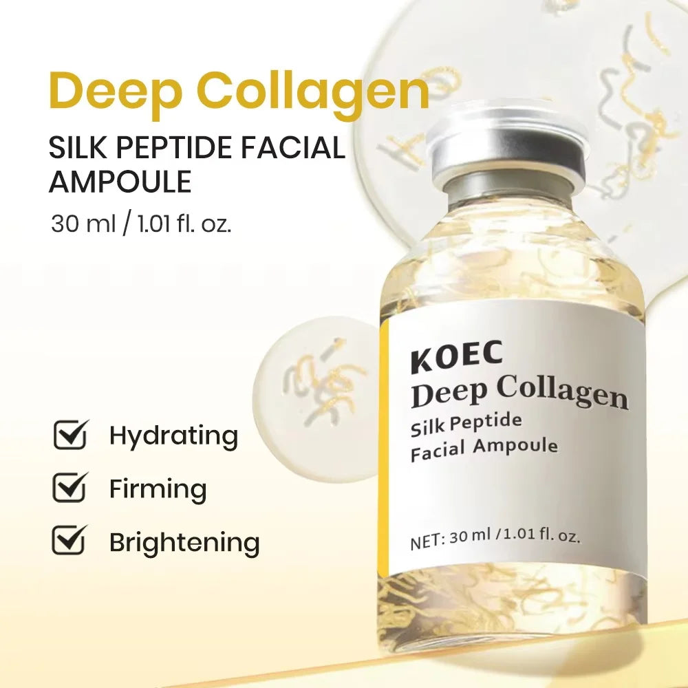 Ampolla Intensiva de Péptidos para Lifting Facial, Colágeno Profundo, Sérum Hidratante Reafirmante, Piel de Cristal, Hidratación y Reafirmación, Cuidado Facial Coreano