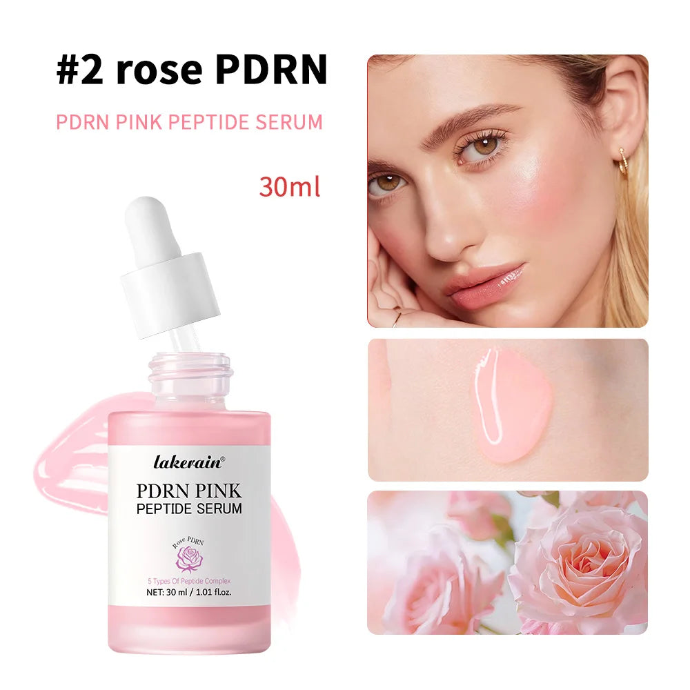 Salmón DNA PDRN, suero péptido rosa, suero brillante rosa, elimina la oscuridad de la piel, hidratante, reafirmante, cuidado de la piel coreano