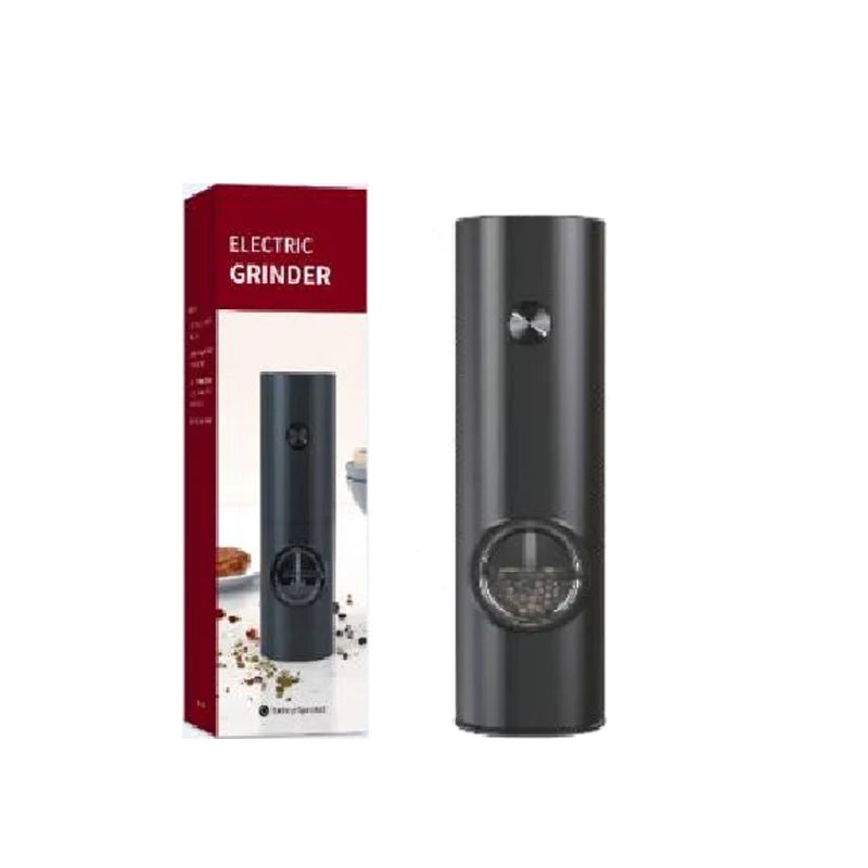 Juego de Molinillos Eléctricos Automáticos de Sal y Pimienta (1/2 Piezas) con Luz LED, Molinillo de Especias Ajustable, Herramientas de Cocina