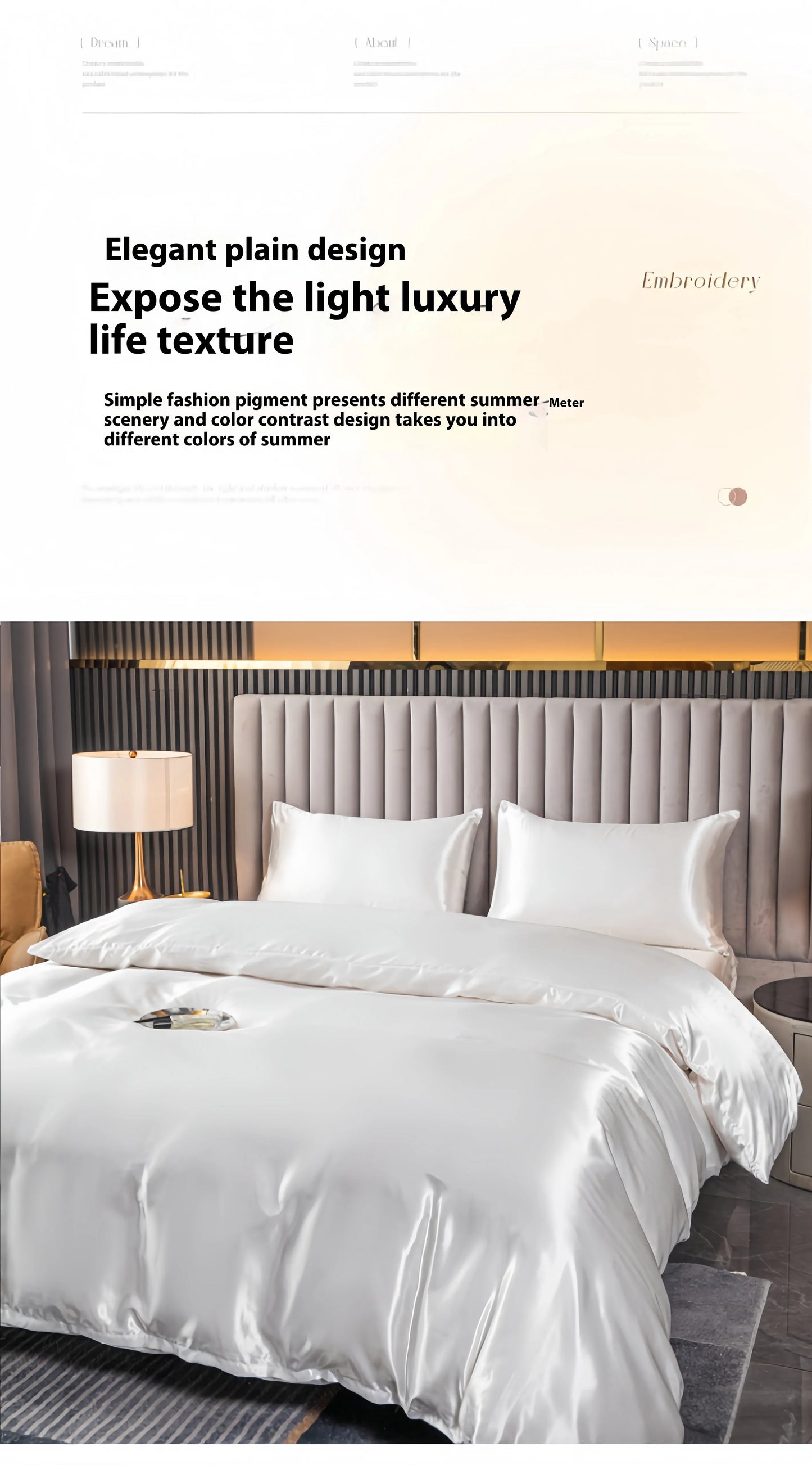Funda nórdica Kuup con superficie satinada, juego de cama de colores, funda de edredón tamaño QUEEN KING, funda de cama de tela respetuosa con la piel de alta calidad