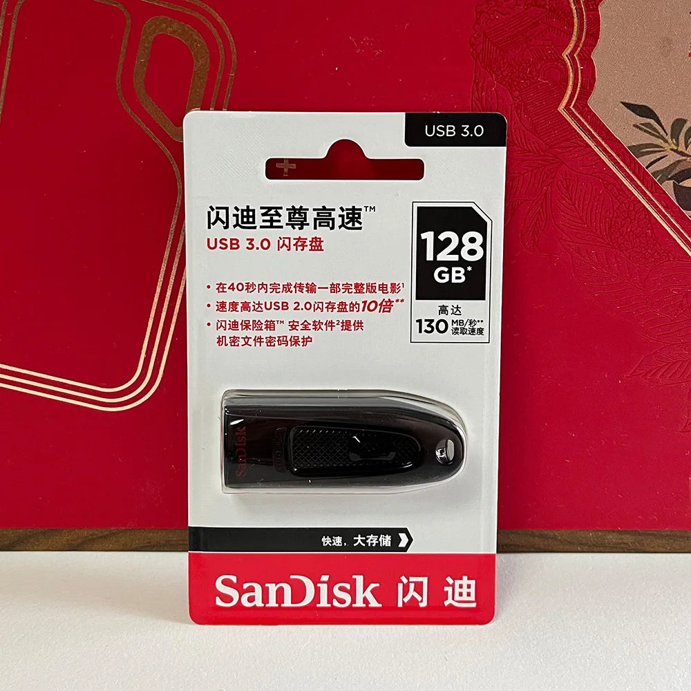 Unidad flash USB SanDisk USB 3,0, 512GB, 256GB, 128GB, 64GB, 32GB, Super Mini Pen Drive, memoria USB de alta velocidad usb3.1, disco U