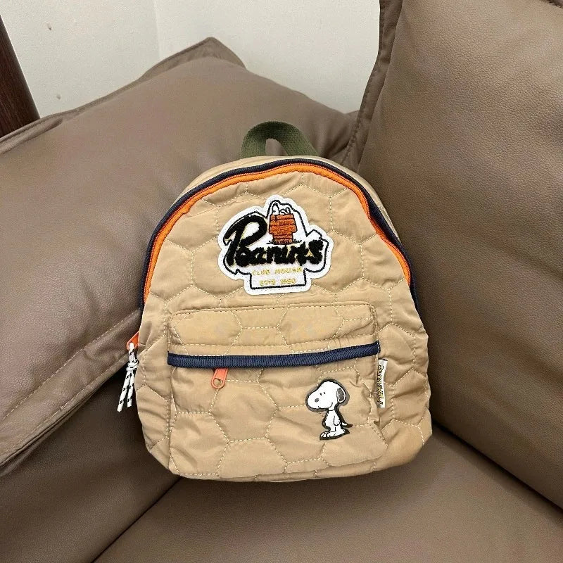 Mochila de Dibujos Animados de Snoopy, Gran Capacidad, Regreso a Clases, Mochila Escolar para Estudiantes, Estilo Moderno, Unisex, Mochila de Viaje para Exteriores