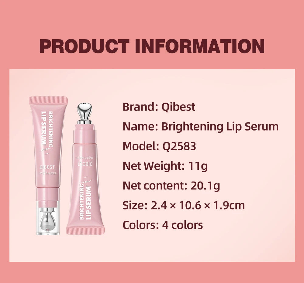 Brillo Labial QIBEST Efecto Espejo, Tinte de Larga Duración, Hidratante, Brillante, con Purpurina, Maquillaje Nutritivo