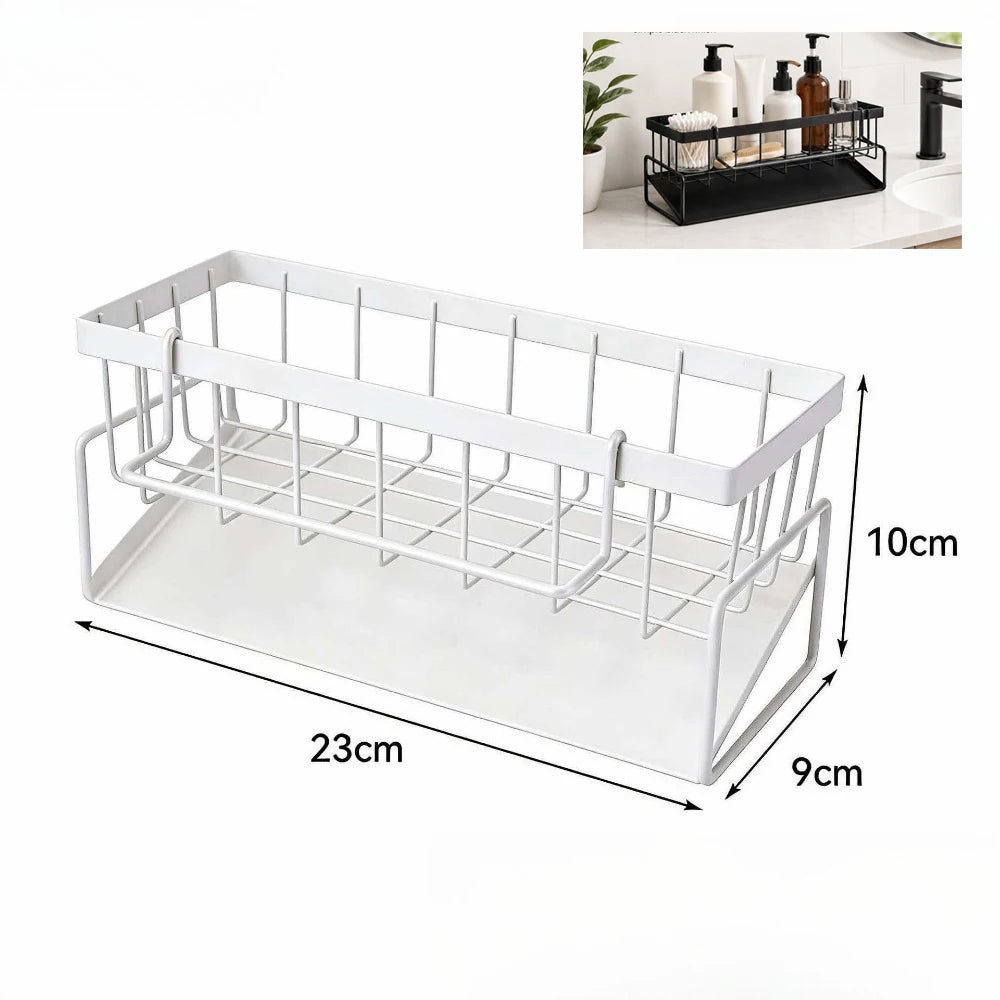 Escurridor de fregadero de cocina, almacenamiento de esponja, soporte Flexible para grifo, escurridor de jabón, toallero, estante organizador, accesorios de cocina