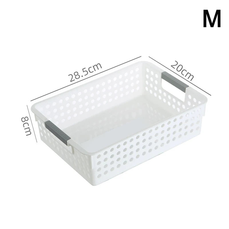 Cesta de almacenamiento hueca para el hogar, cesta de almacenamiento de plástico minimalista para juguetes y cosméticos varios
