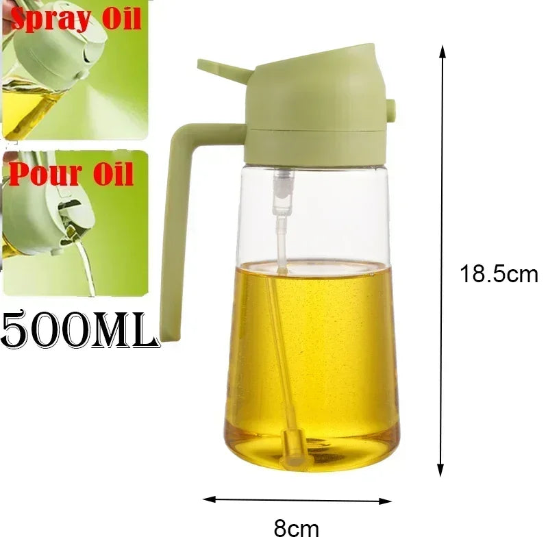 Botella pulverizadora de aceite, pulverizador de aceite de oliva, dispensador de cocina de plástico, Camping, hornear, vinagre, pulverizador de soja, accesorios de cocina