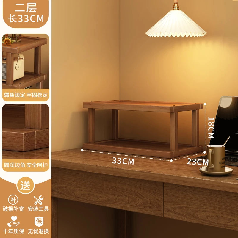 Estante de almacenamiento de escritorio de doble capa, organizador de encimera, portavasos Simple para organización de mesa de comedor y cocina