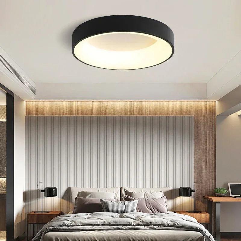 Lámpara de Techo LED de 30/40/50 cm, Lámpara de Iluminación para Dormitorio, Control Remoto, Lámpara Redonda para Sala de Estar, Comedor, Decoración del Hogar, Lámparas de Lujo