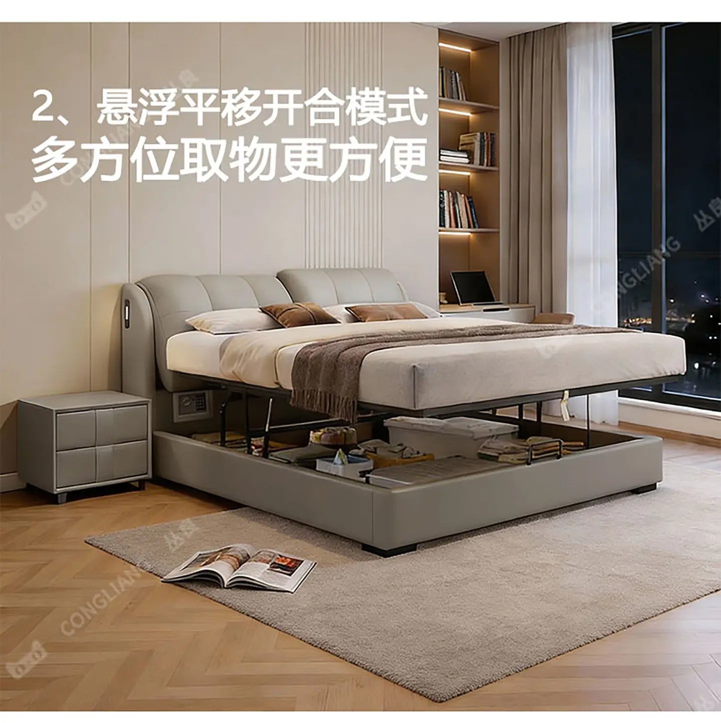 Cama de masaje moderna y sencilla, diseño de cama de dormir de madera, cama doble de lujo para niñas, cama Queen con plataforma, muebles de salón y suite.