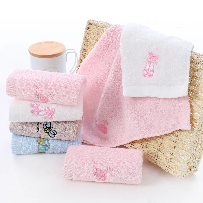 Toalla de baño de algodón para niños y recién nacidos, paño de mano de oso de dibujos animados, suave, pañuelo de baño