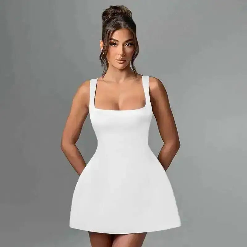 Townlike-vestido sin mangas de verano para mujer, traje Sexy con tirantes y espalda descubierta, 2024
