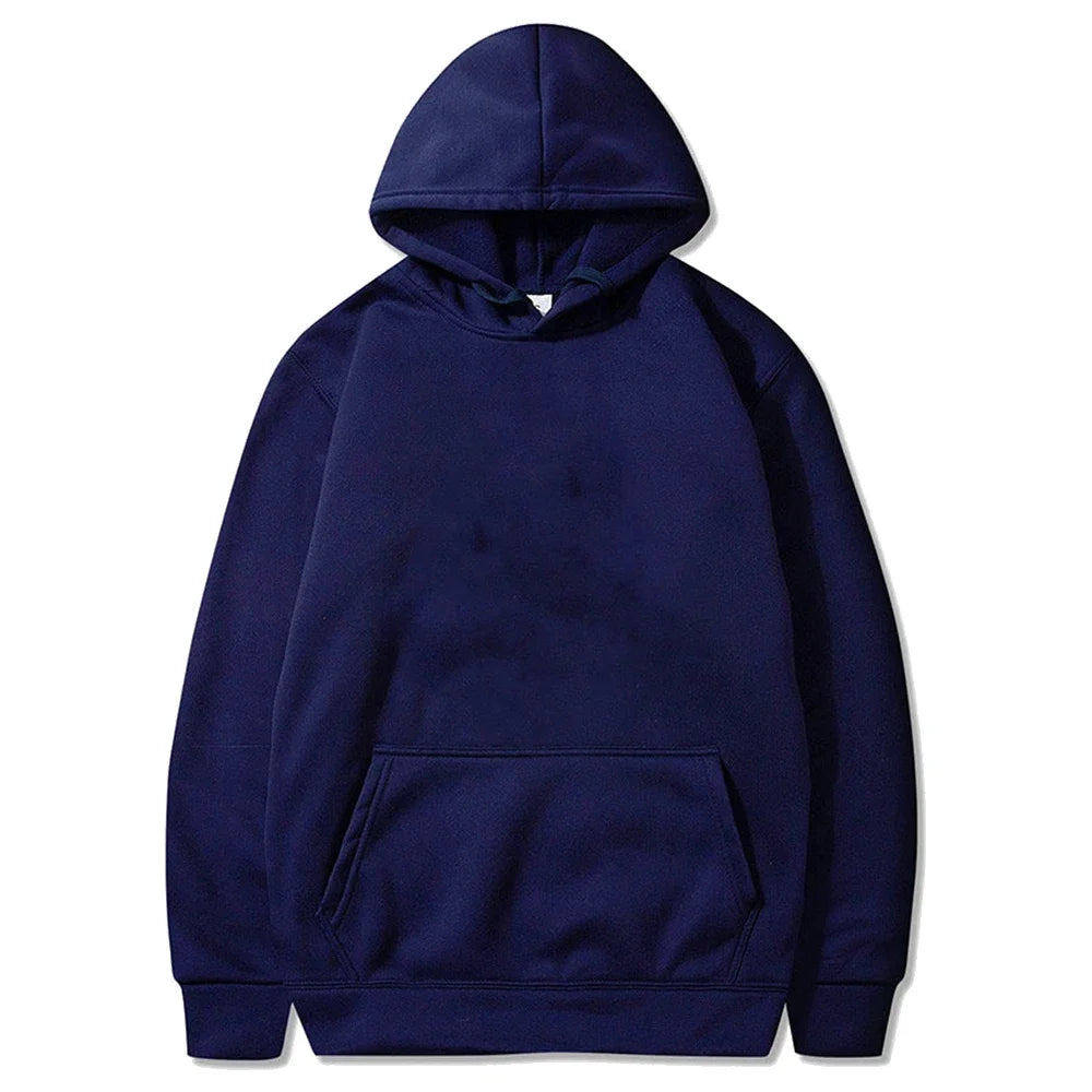 Sudaderas con capucha informales para hombre, sudaderas con capucha cálidas de lana para mujer, jerséis de primavera y otoño, sudaderas de gran tamaño de varios colores negros a la moda, Top