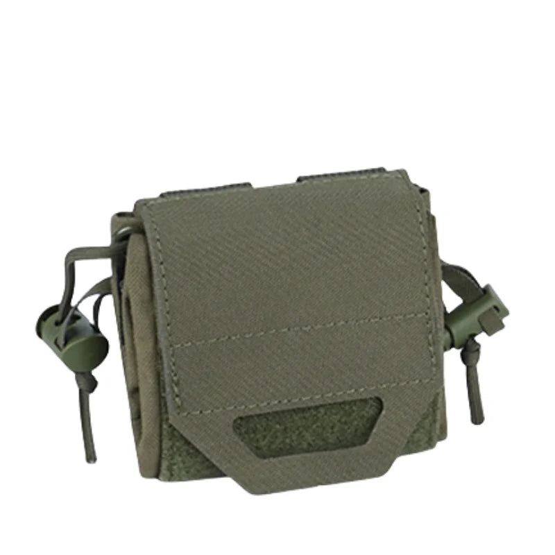 Bolsa de basura Molle, Mini bolsa de reciclaje plegable, herramienta de cintura molle, bolsa para artículos diversos, bolsa de utilidad para revista, cinturón Molle, chaleco, mochila