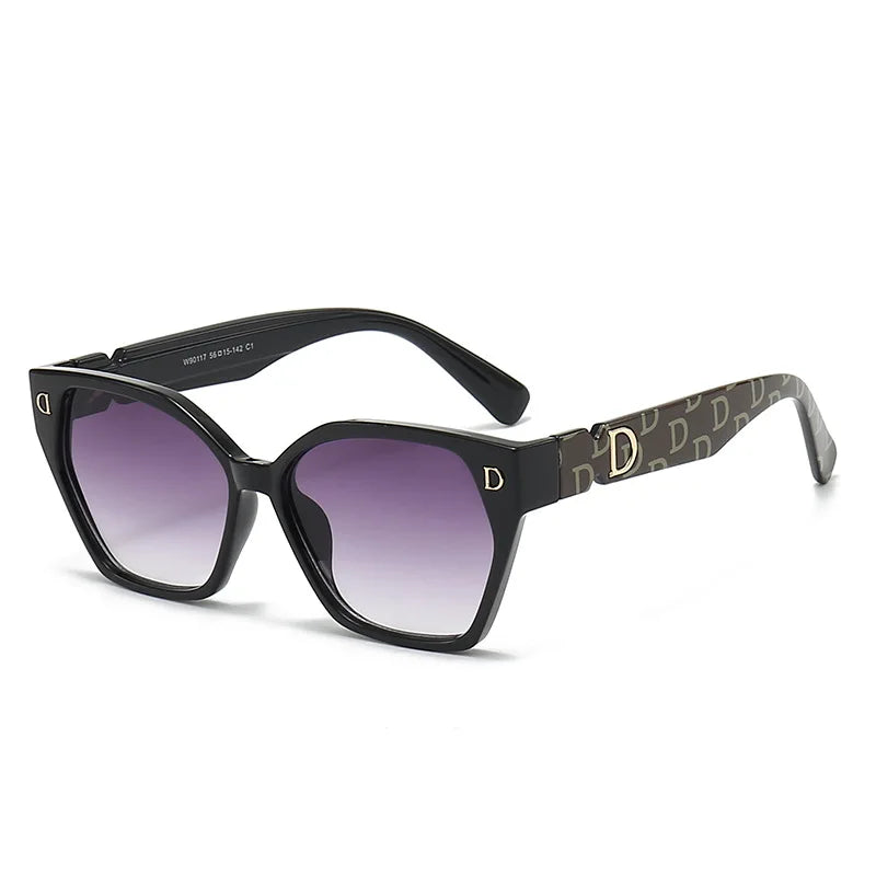 Nuevas gafas de sol de marca de lujo a la moda para mujer, gafas de sol elegantes con forma de ojo de gato para hombre, gafas de sol glamurosas para mujer, gafas de sol de moda para mujer