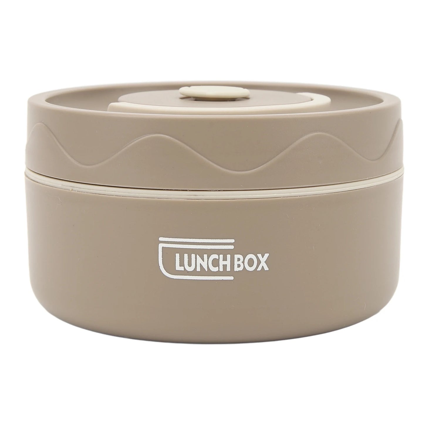 Olla de cocina térmica de aislamiento térmico de 440ml, recipiente térmico portátil de doble capa de acero inoxidable con forma redonda, 1 Uds.
