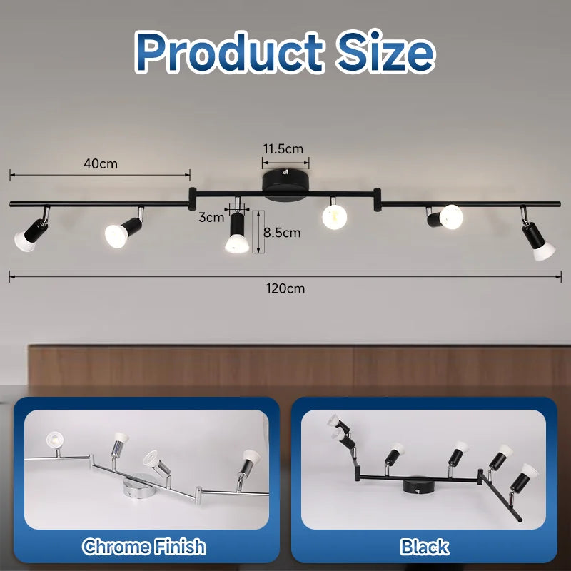 Lámpara de techo de luz Led moderna GU10, focos de techo Led, accesorio de iluminación para sala de estar, interior, comedor, dormitorio, cocina