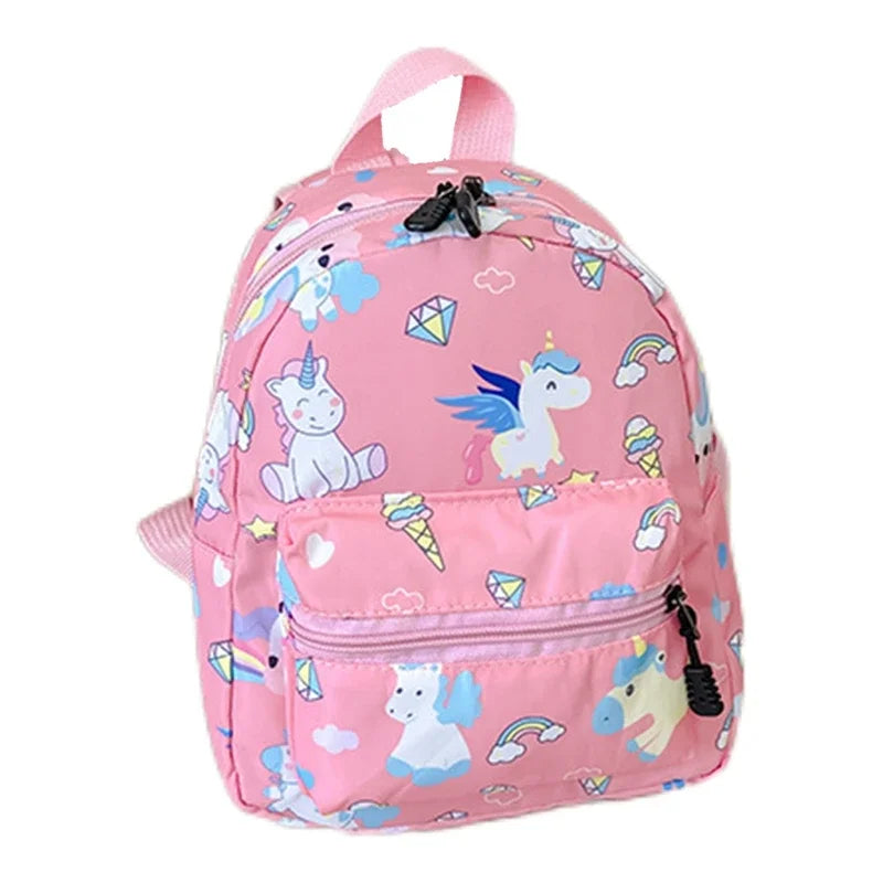 Mochila Infantil con Diseño de Dinosaurio y Unicornio, Linda Mochila Escolar para Niños y Niñas, Impermeable, para Jardín de Infancia