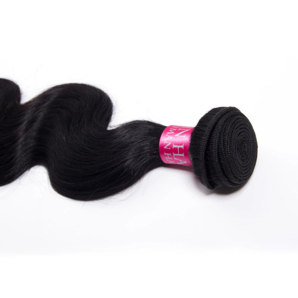 Extensiones de Cabello Humano Remy Brasileño con Ondas Sedosas, 1/3/4 Piezas, Extensiones de Cabello Natural Negro, 14-30 Pulgadas