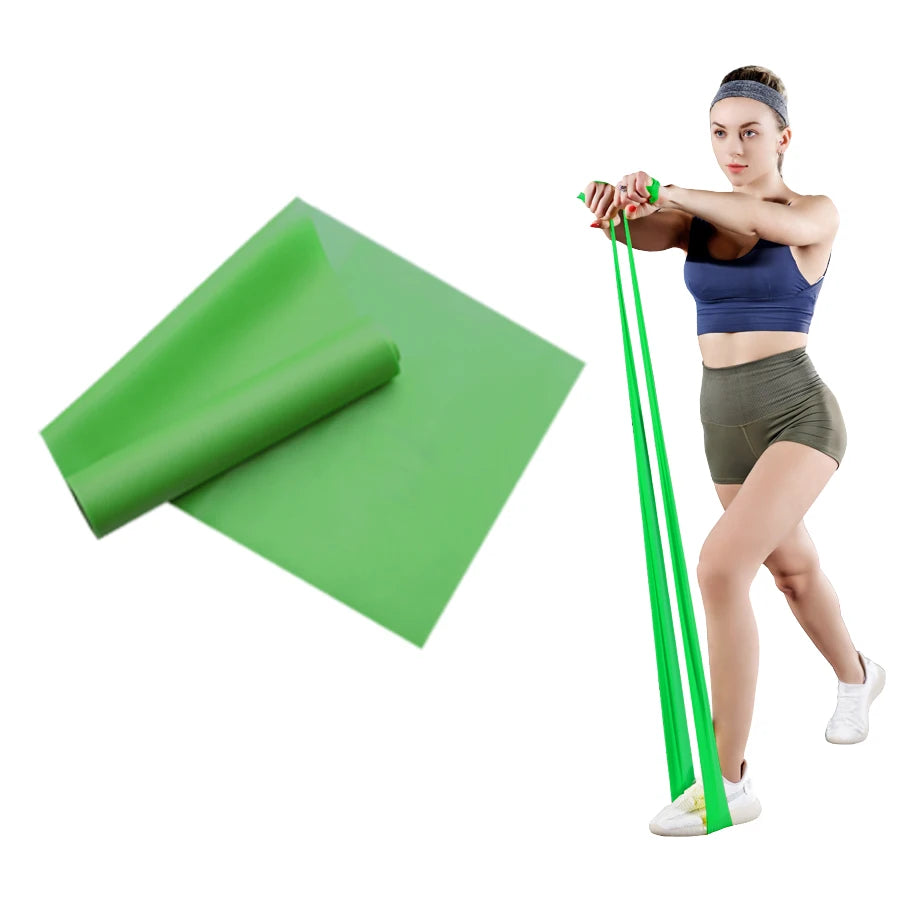Bandas elásticas de entrenamiento largo, banda de resistencia para Yoga, Pilates, para ejercicio físico de la parte inferior del cuerpo, fuerza en el hogar