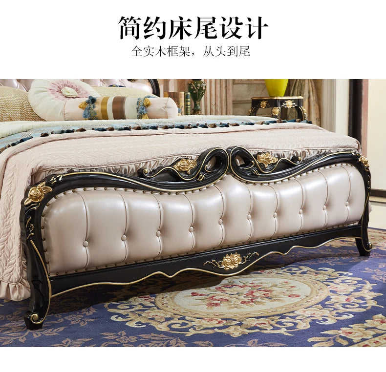 Diseño de cama único para boda, organizador seguro de alta calidad, estética de cama de moda, Muebles gemelos cómodos, Muebles de dormitorio