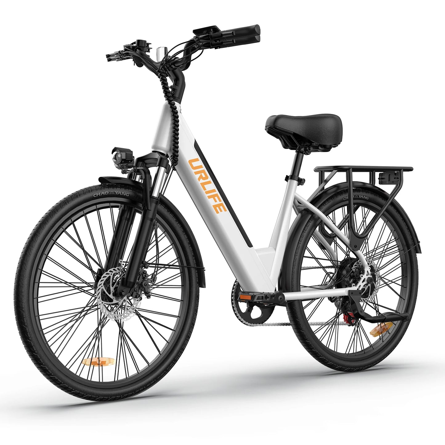 URLIFE E26 bicicleta eléctrica para adultos 250W Motor bicicleta eléctrica 48V 10.4AH 26 pulgadas neumáticos ciudad viajero bicicleta eléctrica