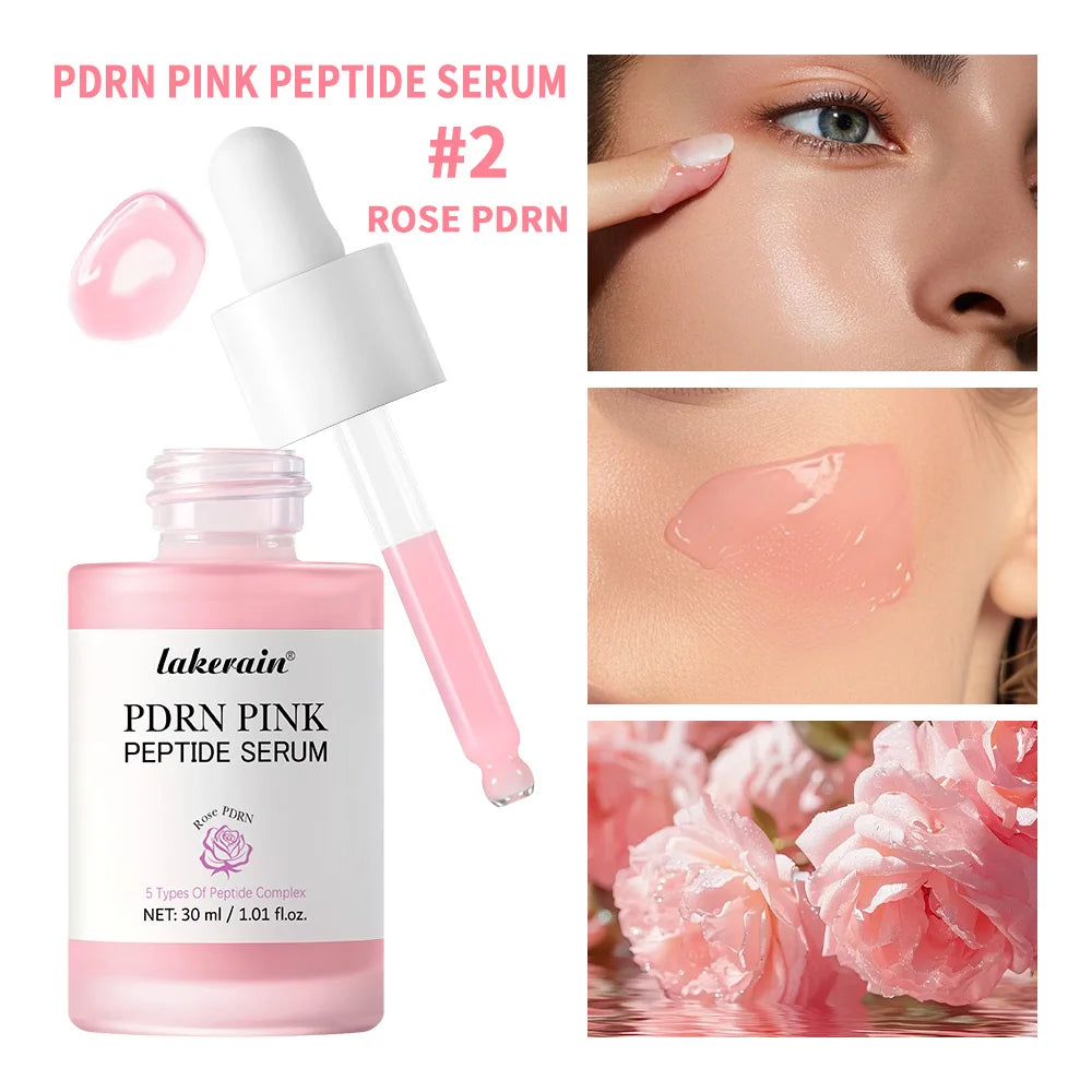 Salmón DNA PDRN, suero péptido rosa, suero brillante rosa, elimina la oscuridad de la piel, hidratante, reafirmante, cuidado de la piel coreano