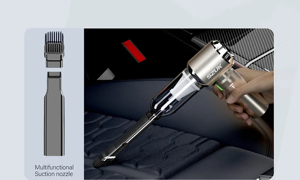Aspiradora de coche SZUK 985000Pa, portátil, de mano, inalámbrica, de succión potente, máquina de limpieza para coche, miniaspiradora aspiradora para coche  aspiradora inalámbrica  aspirador de mano potente