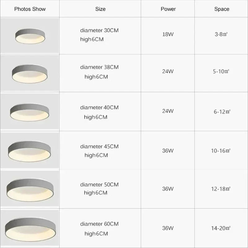 Lámpara de Techo LED de 30/40/50 cm, Lámpara de Iluminación para Dormitorio, Control Remoto, Lámpara Redonda para Sala de Estar, Comedor, Decoración del Hogar, Lámparas de Lujo