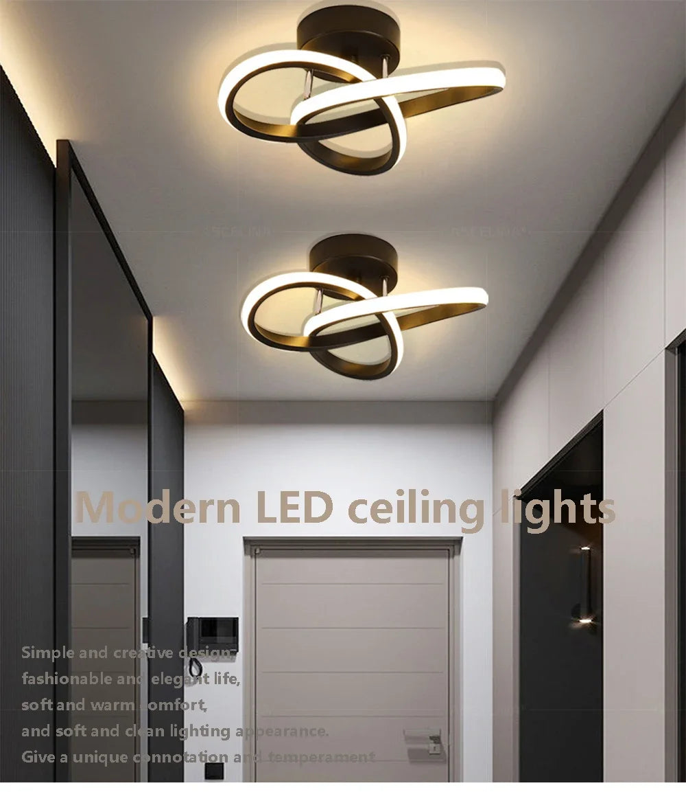Lámpara de techo LED moderna, lámparas Led para pasillo, escalera, balcón, guardarropa, entrada, pasillo de Hotel, decoración del hogar, brillo de iluminación Led