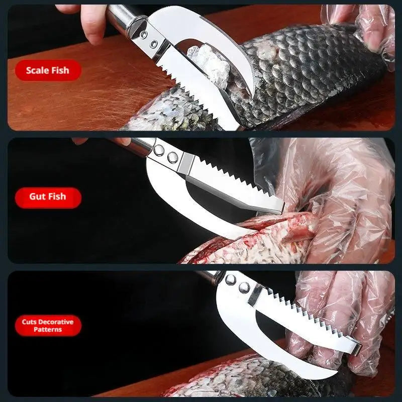Cepillo 2 en 1 para Pescado, Removedor Rápido de Escamas, Herramienta para Desescamar Pescado, Cuchillo de Pesca, Herramientas de Limpieza, Accesorios de Cocina