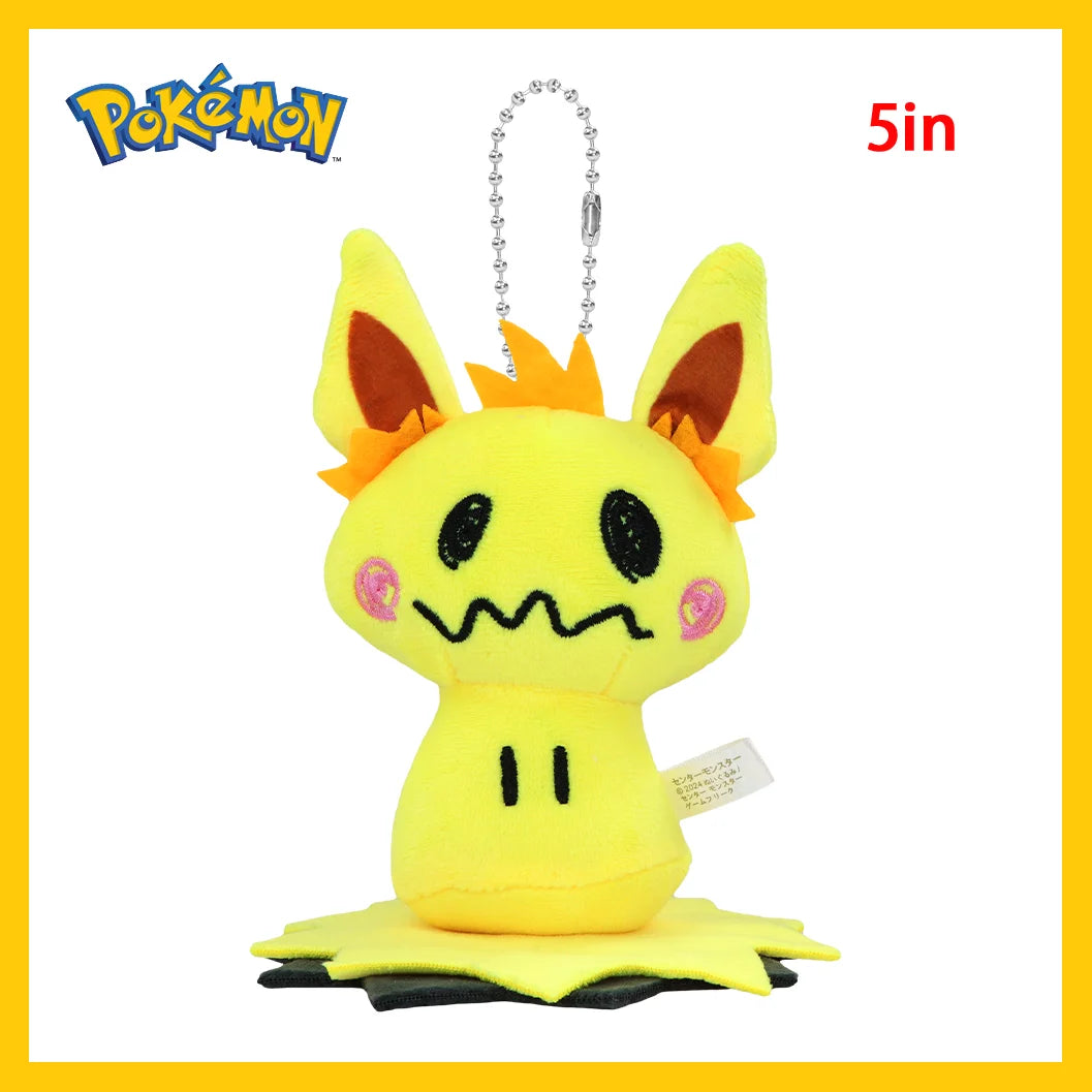 Llavero de peluche Mimikyu Eevee, colgante de anime de Pocket Monster con personajes de Eeveelution y Snorlax, para coleccionistas, regalo y decoración para fans de Sylveon