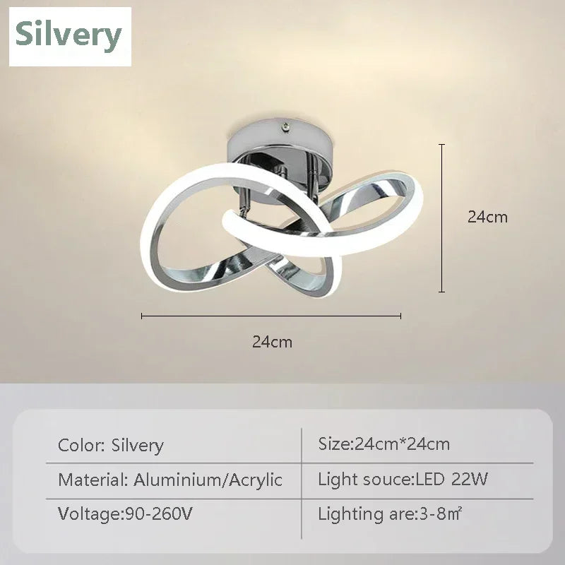 Lámpara de techo LED moderna, lámparas Led para pasillo, escalera, balcón, guardarropa, entrada, pasillo de Hotel, decoración del hogar, brillo de iluminación Led