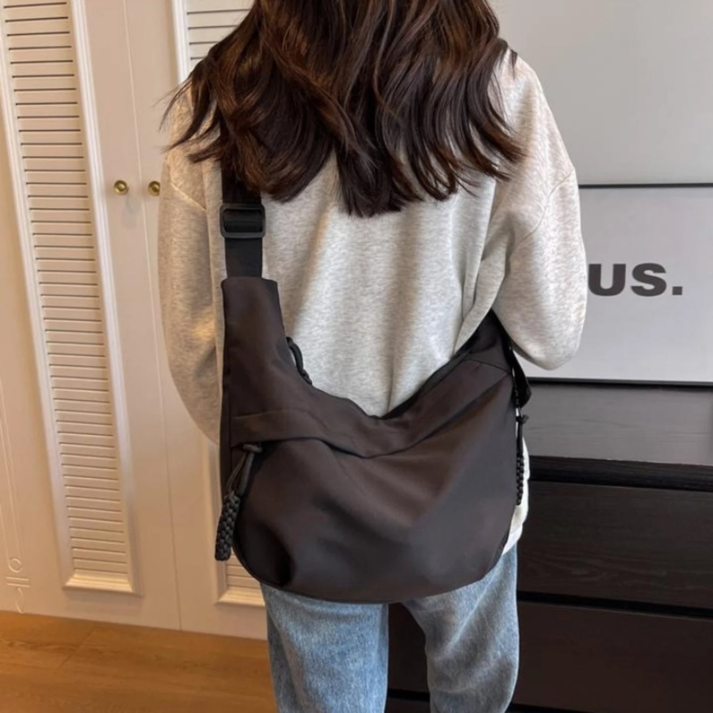1 unids/lote, nuevo estilo, bolso de hombro elegante a la moda, bolso cruzado de gran capacidad para ir al trabajo, regalo pensativo para trabajadores de oficina