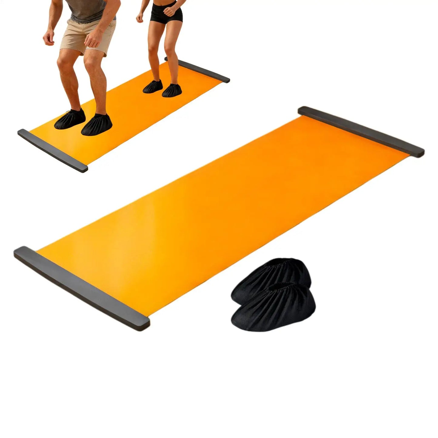 Tabla deslizante deportiva de 200 cm para hockey sobre hielo, patinaje, ejercicio de piernas, yoga, entrenamiento de core, tablas deslizantes