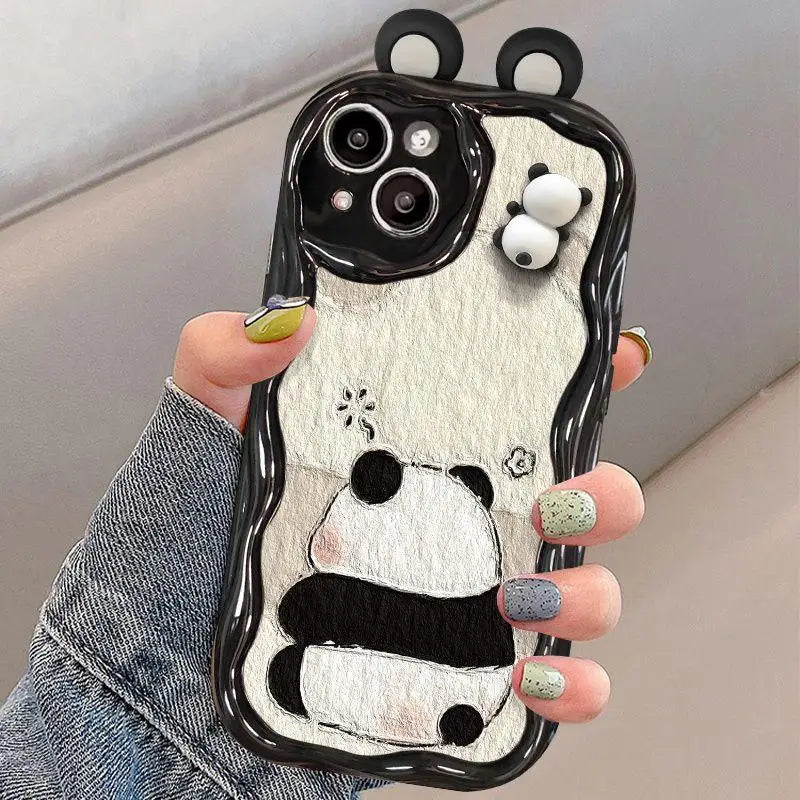 Funda de teléfono para OPPO Realme C35 C55 C21Y C25Y C11 C33 C31 C20 C21 C12 C15 C25 C30 C30S C25S C2 5 5i 5s 6i funda lindo oso 3D