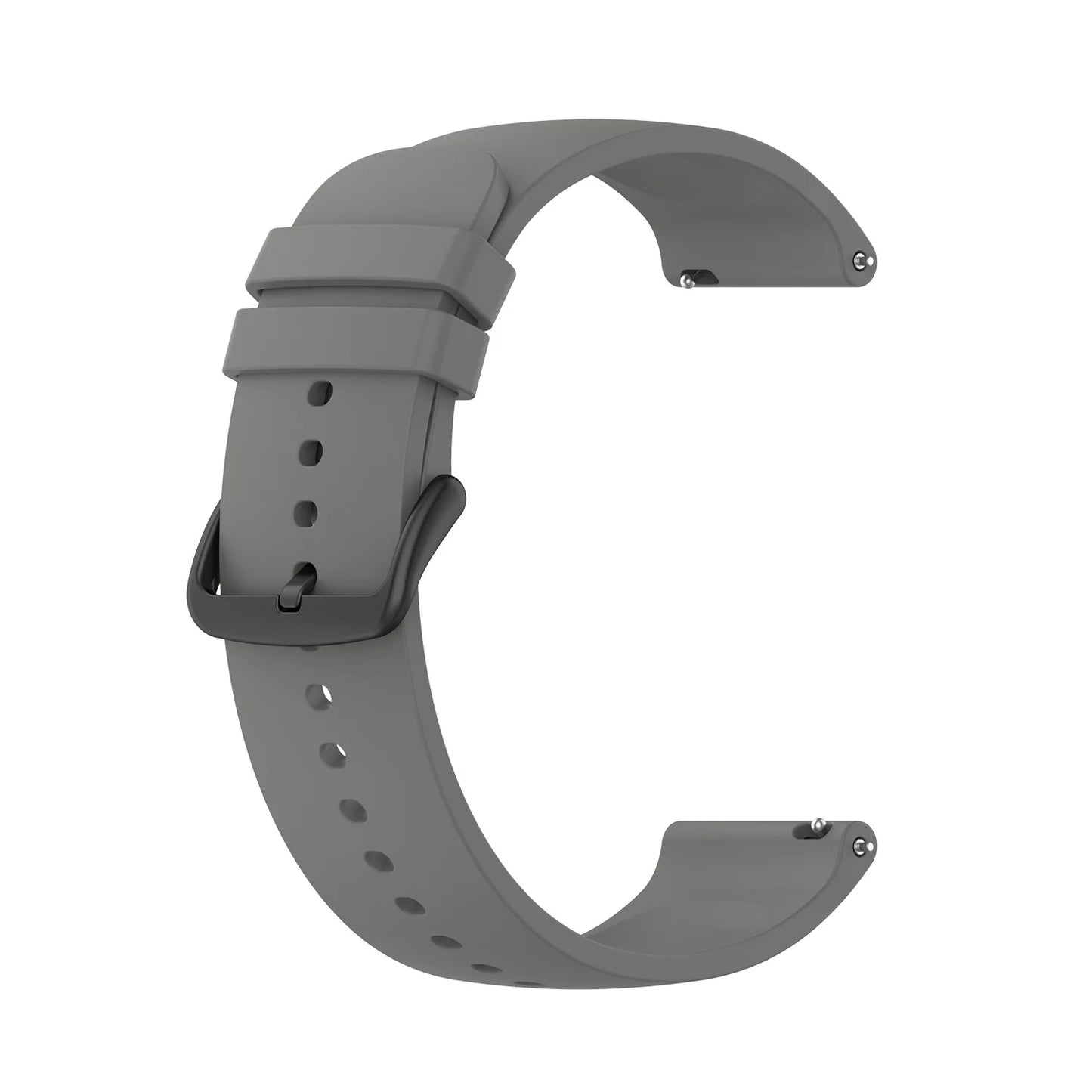 Correa de silicona para Huawei Watch GT 3 GT3 GT2 46 mm 42 mm Correa de silicona con hebilla negra con cola redonda