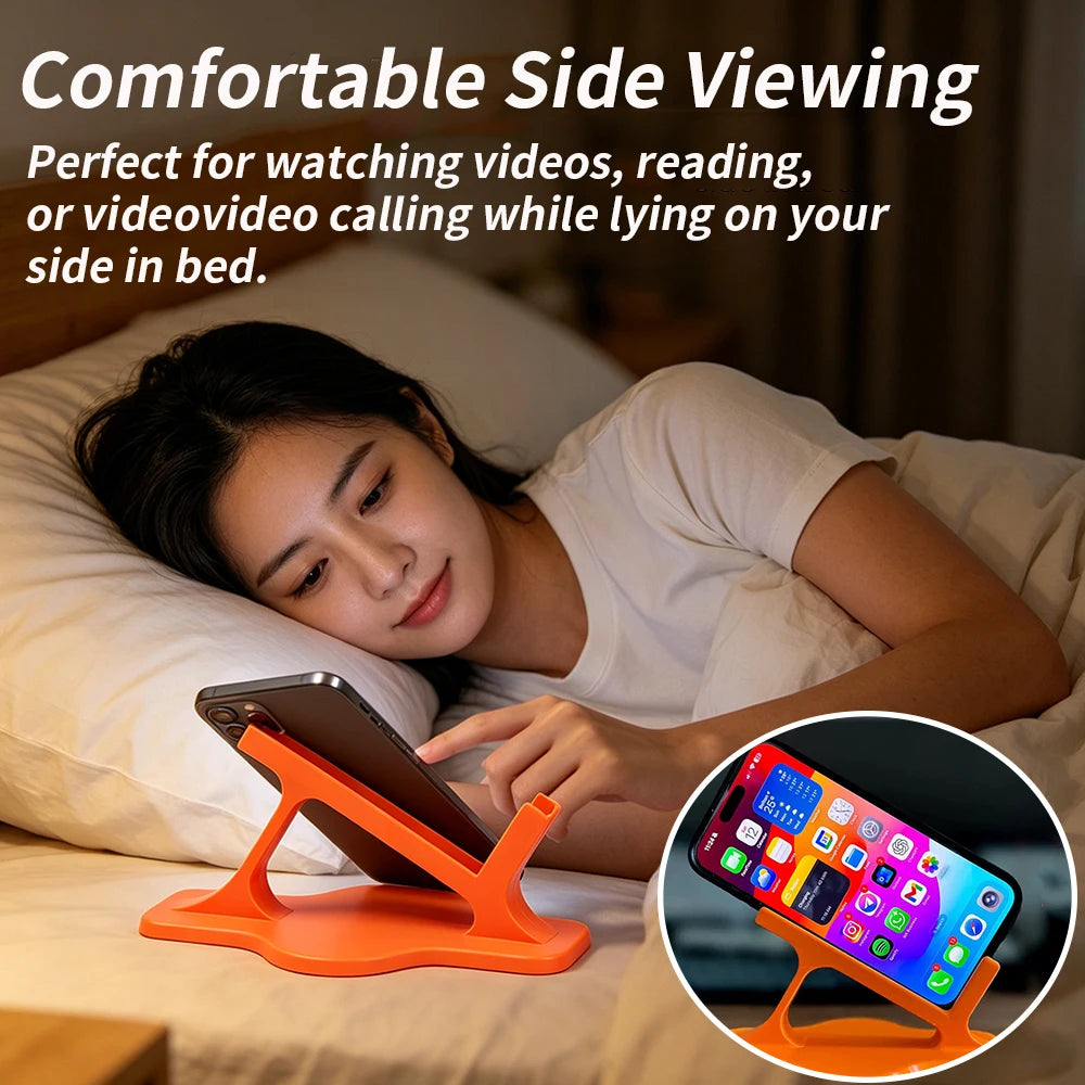 Soporte para Teléfono para Cama, Soporte Ergonómico y Estable para Ver con las Manos Libres, Ideal para Entretenimiento Nocturno