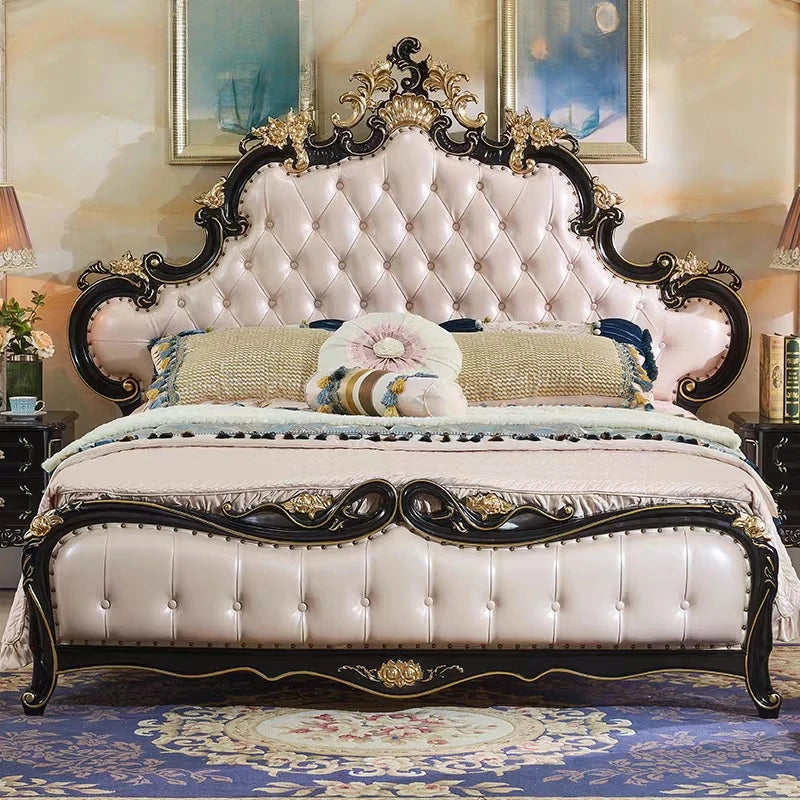 Diseño de cama único para boda, organizador seguro de alta calidad, estética de cama de moda, Muebles gemelos cómodos, Muebles de dormitorio