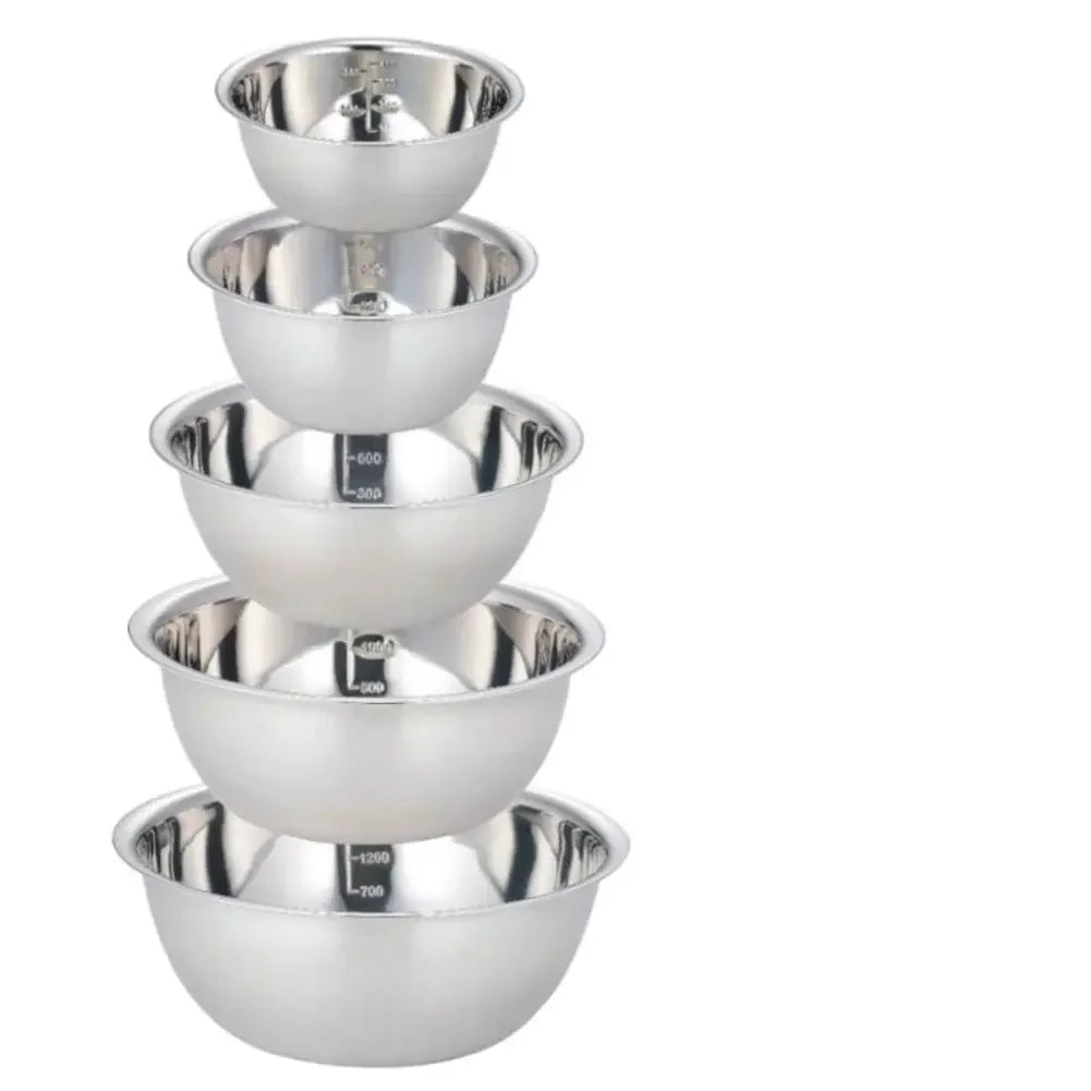 Cuencos de mezcla de acero inoxidable, cuencos de almacenamiento de anidación de cocina portátiles para el hogar, accesorios de Camping al aire libre