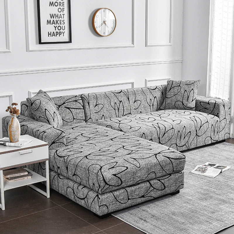 Funda de sofá elástica con estampado de flores, funda de sofá de LICRA antisuciedad, Protector de muebles para dormitorio, oficina, sala de estar, decoración del hogar, 1 ud.