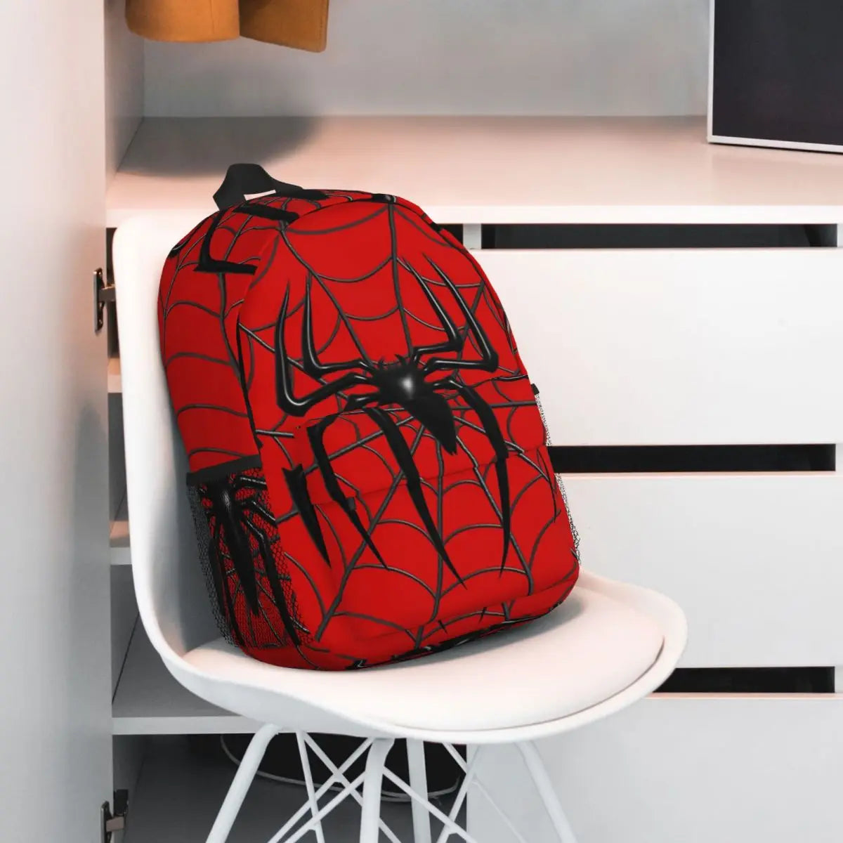 Mochila con diseño de araña y telaraña, mochila escolar para estudiantes, bolsos de hombro para ordenador, para hombres y mujeres