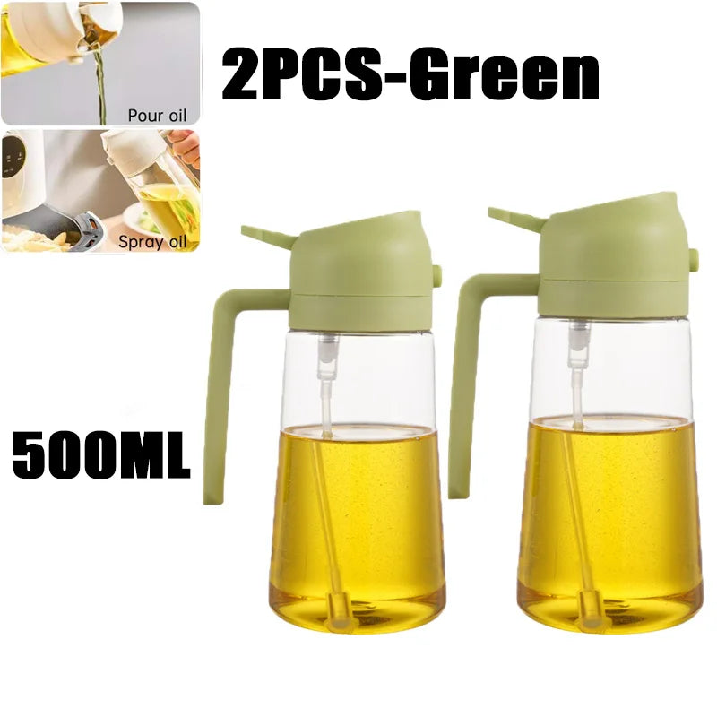 Botella pulverizadora de aceite, pulverizador de aceite de oliva, dispensador de cocina de plástico, Camping, hornear, vinagre, pulverizador de soja, accesorios de cocina