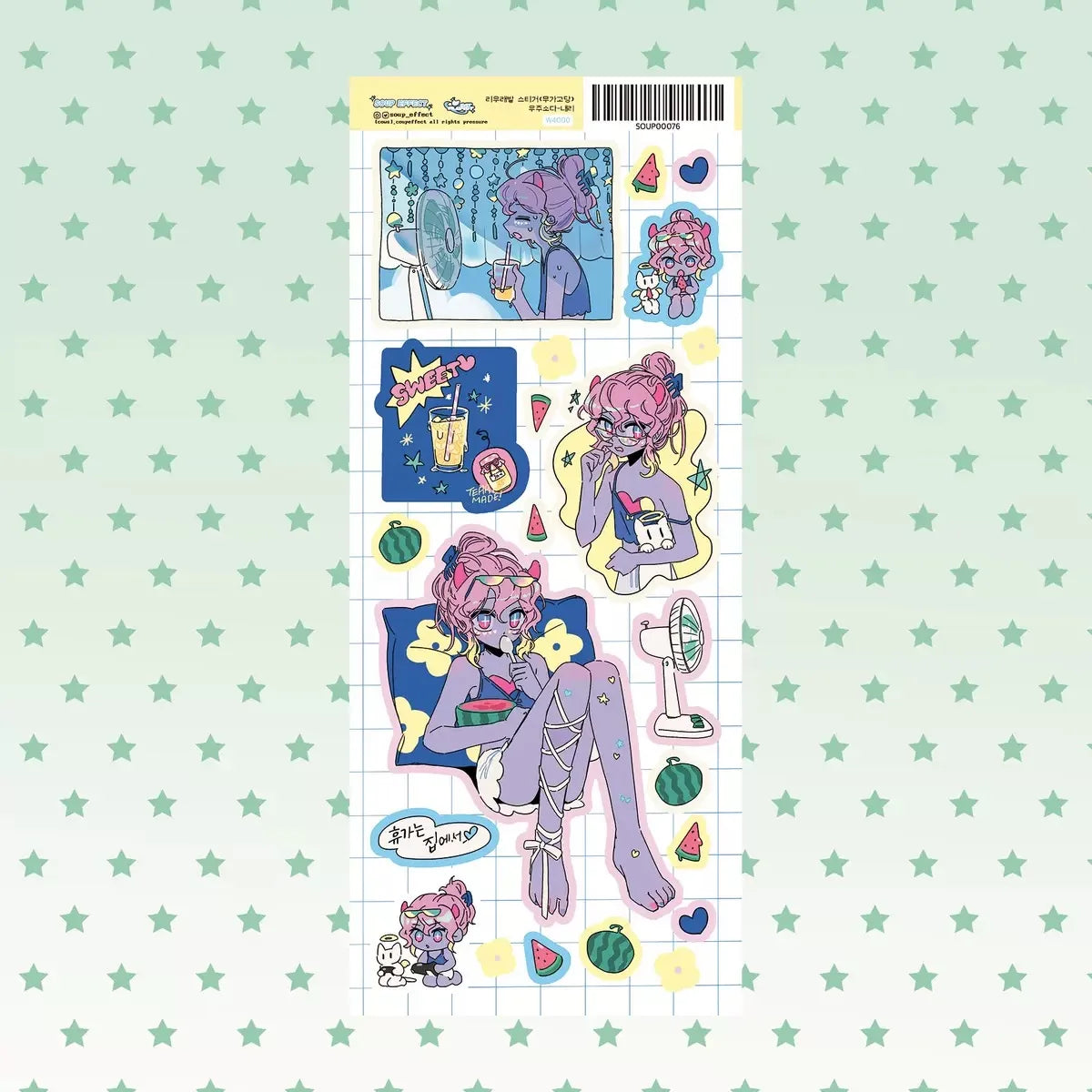 Pegatinas de dibujos animados coreanos, pegatinas de personajes de chica dulce y bonita, manual, diario, cuaderno, planificador, álbum de recortes, pegatina decorativa DIY
