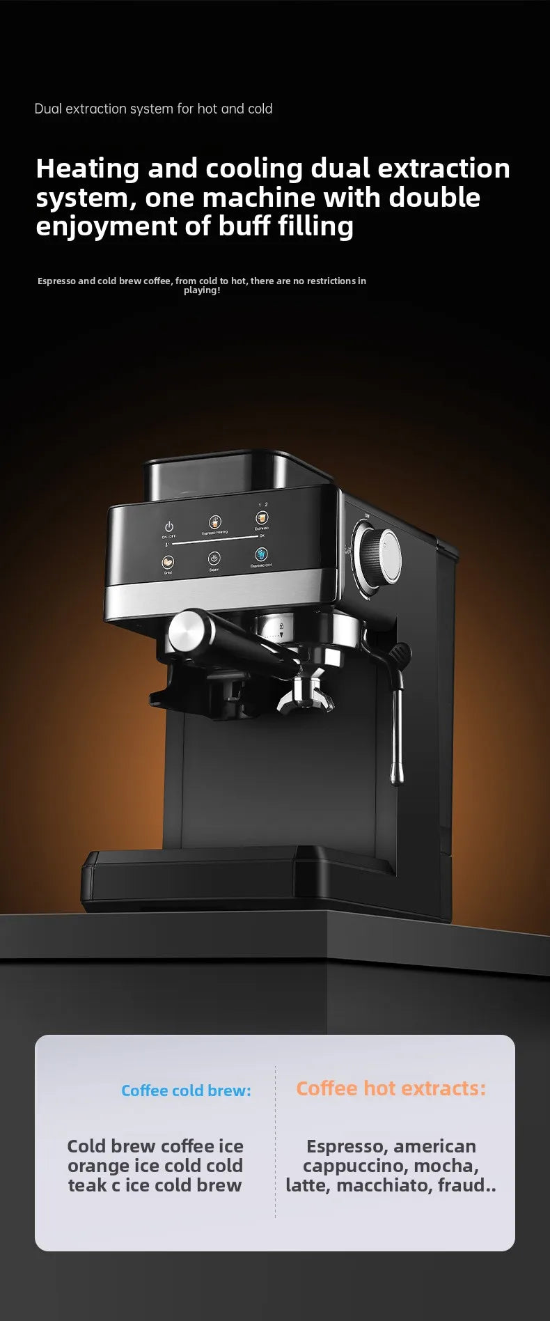 Molino de Café Eléctrico + Máquina de Café Integrada | Totalmente Automático, Granos de Café Recién Molidos | Molienda Rápida para el Desayuno