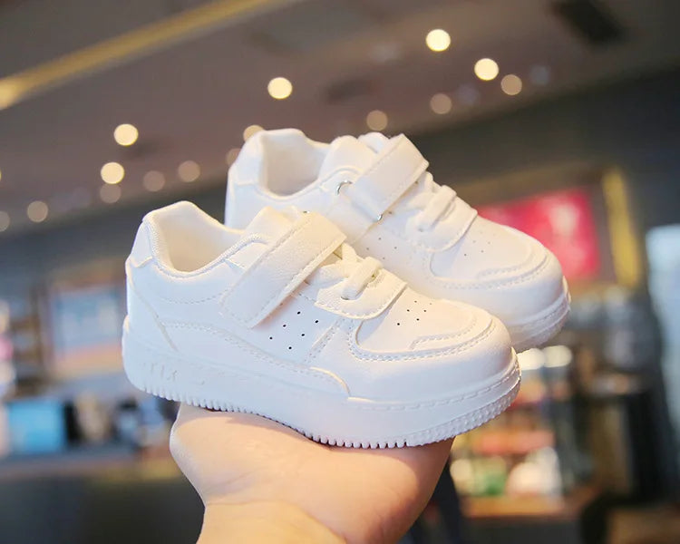 Zapatillas, zapato para niña, primavera Otoño, zapato blanco para niño, zapato informal para correr para niño, zapatillas de suela blanda antideslizantes, tenis para niño, artículo superventas