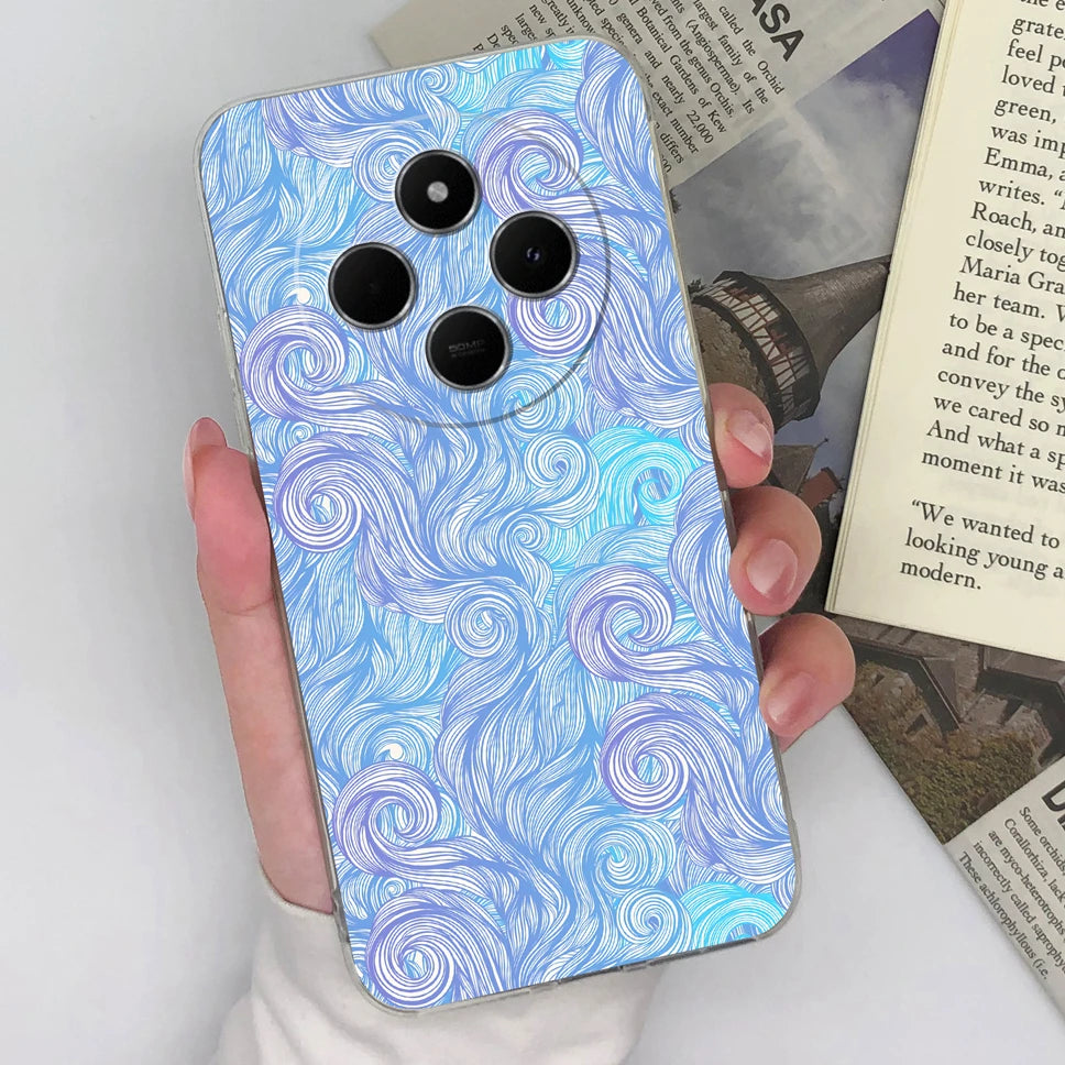 Funda de teléfono para Redmi 14C 4G, cubierta trasera creativa, transparente, suave, delgada, de silicona TPU, a prueba de golpes, protectora para Redmi14C