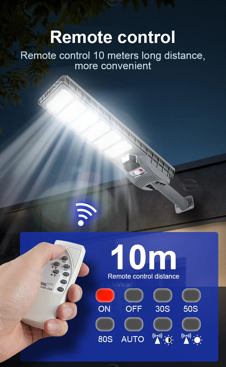Luces solares 9000000LM 4000W/3000W/1000W, reflector de farola impermeable para exteriores con Sensor de movimiento, lámpara de pared para jardín y patio